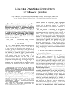 Modeling Operational Expenditures for Telecom Operators