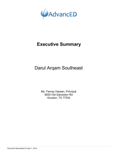 Executive Summary Darul Arqam Southeast