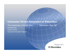 Consumer Driven Innovation at Electrolux