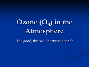 Ozone in the Atmosphere - MIT Haystack Observatory