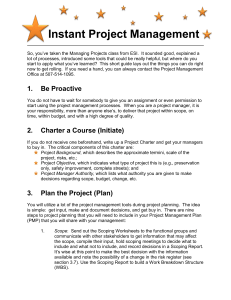 Instant Project Management - Minnesota Department of Transportation