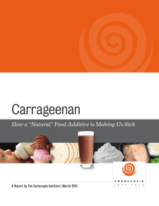 Carrageenan: How a Natural Food Additive is