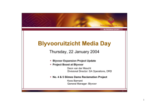 Blyvooruitzicht Media Day Presentation