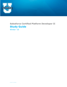 Salesforce Certified Platform Developer II – Study Guide