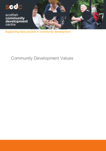 Community Development Values