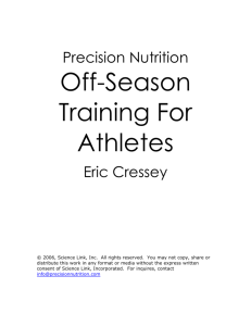 Off-Season Training For Athletes