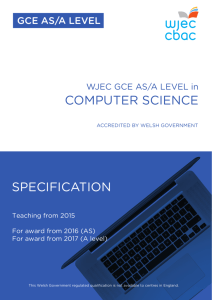 A level specification template