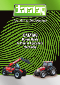 Buyers Guide to Plant & Agriculture Machinery Buyers