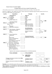 Farmers Extract of Accounts template