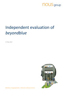 Independent evaluation of beyondblue