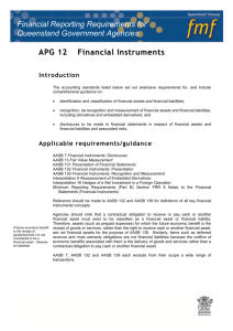 Accounting Policy Guidelines 12 - Financial