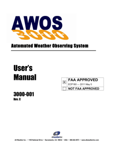 AWOS 3000 User's Manual