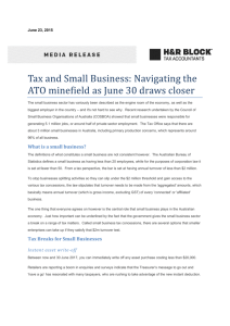 Tax and Small Business: Navigating the ATO minefield