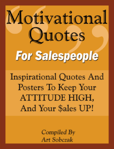 Motivational Quotes For Salespeople