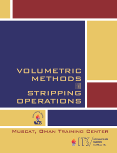 VOLUMETRIC METHODS and STRIPPING OPERATIONS