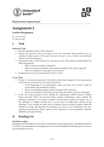 Assignment 2 - Conflict Management