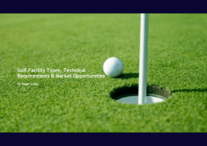 Golf Facility Types, Technical Requirements & Market Opportunities