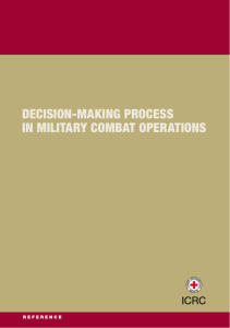 Decision-Making Process in Combat Operations