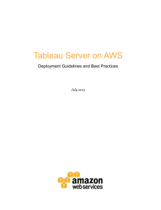 Tableau Server on AWS