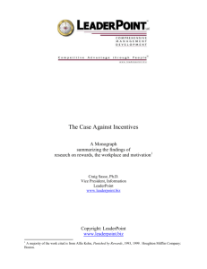 The Case Against Incentives