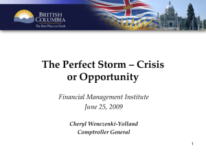 The Perfect Storm ‒ Crisis or Opportunity