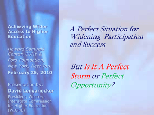 But Is It A Perfect Storm or Perfect Opportunity? But Is It A Perfect