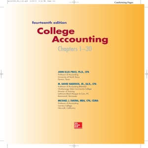 College Accounting - Novella - McGraw Hill Higher Education