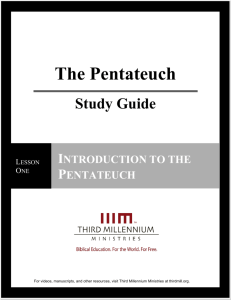 The Pentateuch - Third Millennium Ministries