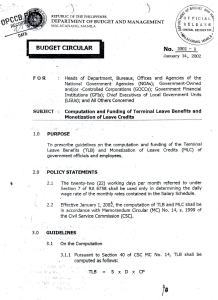 Budget Circular No. 2002-1 - Department of Budget and Management