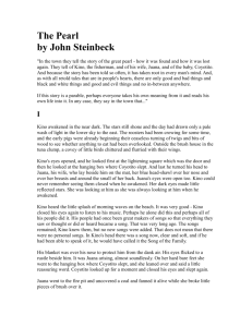 The Pearl by John Steinbeck - Point Pleasant Beach School District