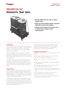 50/100 kV AC Dielectric Test Sets