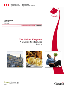 The United Kingdom A Diverse Foodservice Sector