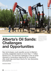 Alberta's Oil Sands: Challenges and Opportunities