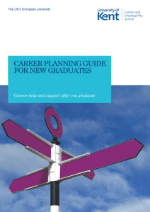 CAREER PLANNING GUIDE FOR NEW GRADUATES