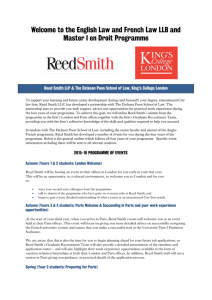 Reed Smith 2015 - King's College London
