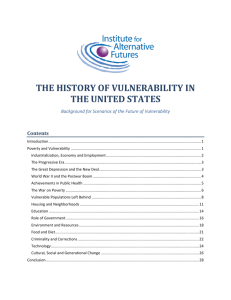 The History of Vulnerability in the United States