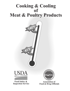 Cooking and Cooling of Meat and Poultry Products