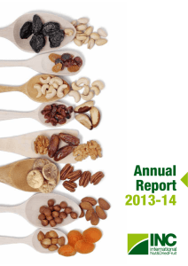 Annual Report 2013-14 - INC - International Nut and Dried Fruit