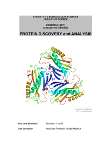 PROTEIN DISCOVERY and ANALYSIS