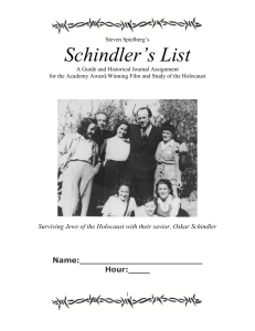 Schindlers list packet 2012