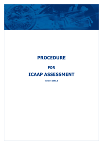 procedure icaap assessment