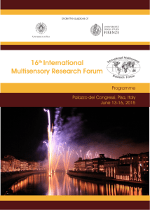 16th International Multisensory Research Forum