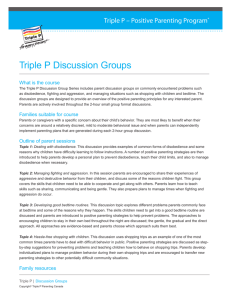 Triple P Discussion Groups