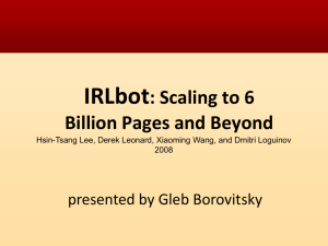 IRLbot: Scaling to 6 Billion Pages and Beyond
