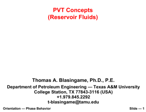 PVT Concepts (Reservoir Fluids) - Petroleum Engineering