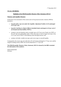 Highlights of the Fifth Bi-monthly Monetary Policy Statement, 2015