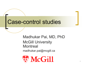 Case-control studies