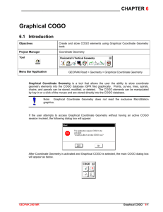 Store a Chain with Graphical COGO