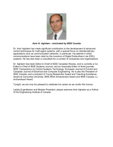 Amir G. Aghdam - The Engineering Institute of Canada