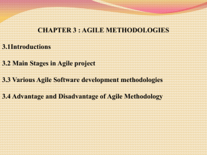 CHAPTER 3 : AGILE METHODOLOGIES 3.1Introductions 3.2 Main